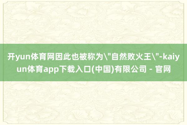 开yun体育网因此也被称为