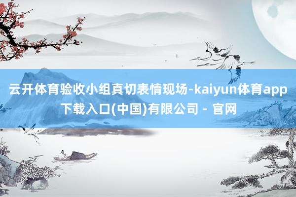 云开体育验收小组真切表情现场-kaiyun体育app下载入口(中国)有限公司 - 官网